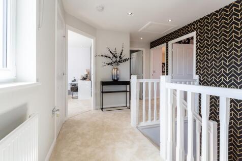 Spacious and bright landing flooded with natural light