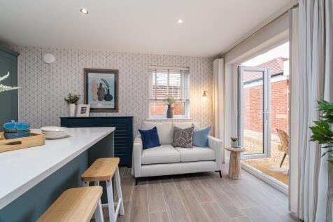 Interior view of the kitchen & family space in our 4 bed Alderney