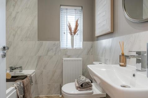 Interior view of the bathroom in our 3 bed Kingsville