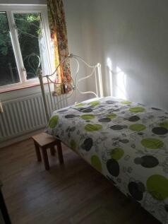 Bright single bedroom with a decorative metal b...