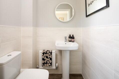 A handy ground floor cloakroom that is easy to clean