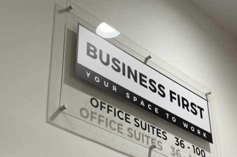 Business First sign