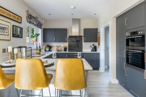 The kitchen has plenty of storage