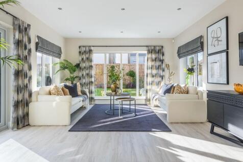 The tranquil garden room with French doors to the garden