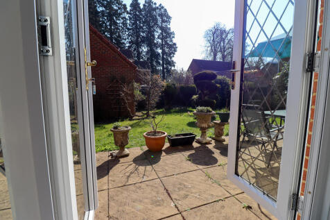 French doors to garden