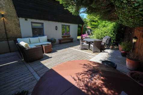 Decked sun patio