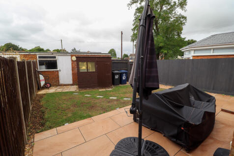 Rear of garage