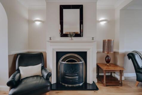Living room fireplace