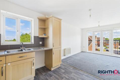 Open plan living &amp; kitchen area.
