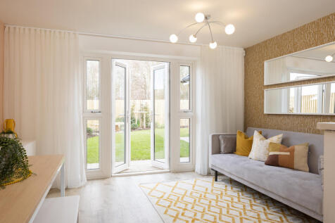 Internal image of the open-plan area in Kingsville show home