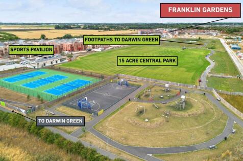 15 acre central park and sports pitches at Darwin Green
