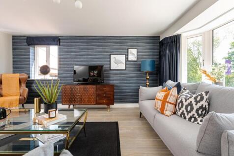 A bay window features in the lounge