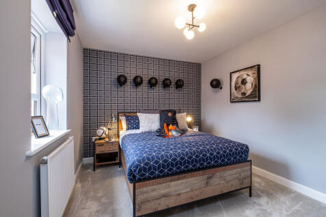 Interior view of the bedroom in our 4 bed Alnmouth home