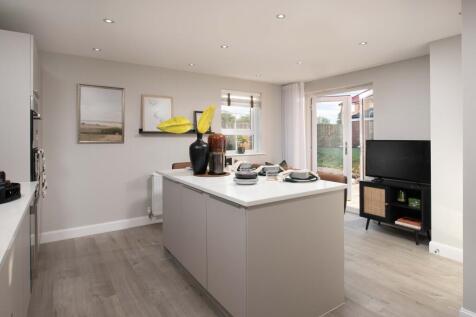 Internal view of the kitchen dining area of an Alderney house type