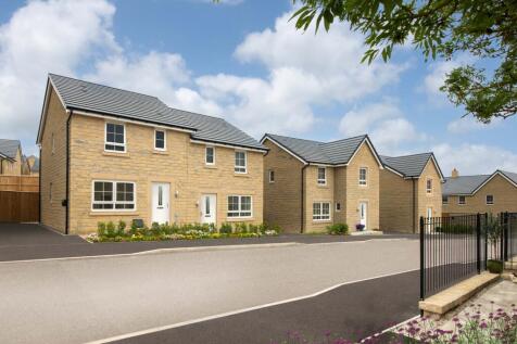 Typical Barratt Homes street scene at Brun Lea Heights, Burnley