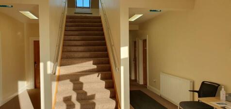Carpeted stairs