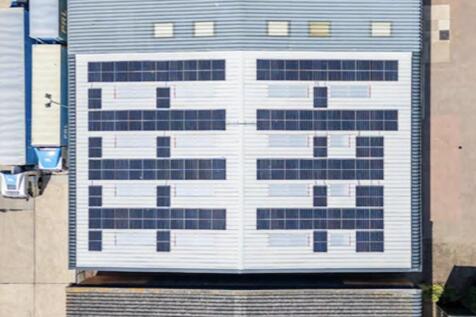 Unit 8, Abbey Road Industrial Estate - PV panels