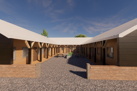Courtyard render