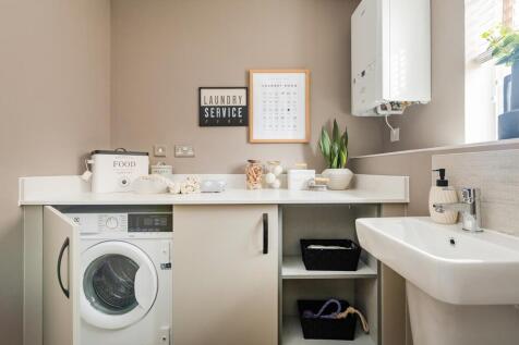 Downstairs WC with utility, keeping the washing machine out of sight