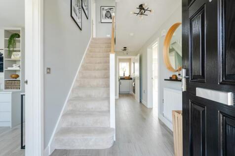 Hallway and convenient cloakroom
