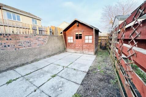Back garden and shed