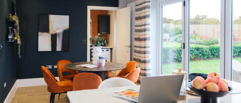 Internal Oxford Lifestyle dining area with view of utility room