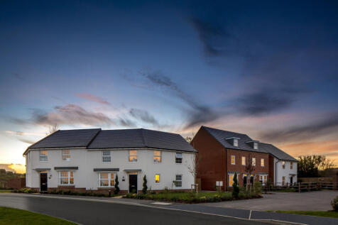 Dusk imagery of show homes
