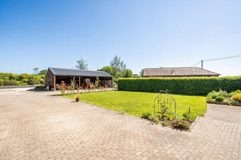 Courtyard Garden, Patio and Barn in distance
