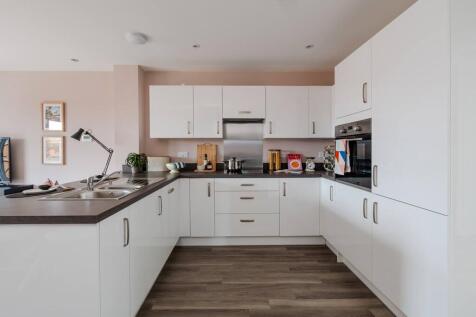 Kitchen area with breakfast bar seating