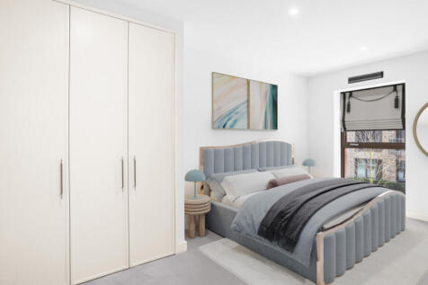 Bedroom with built in wardrobe