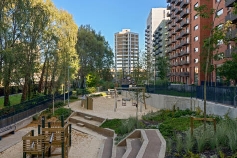New children&#39;s play area to rear of the Shared Ownership apartments