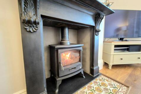 Lounge fireplace