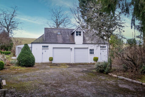 Double garage and shed