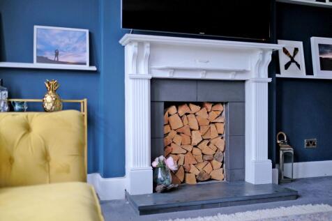 Lounge fireplace