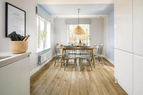 An open plan kitchen dining area creates the perfect space to entertain