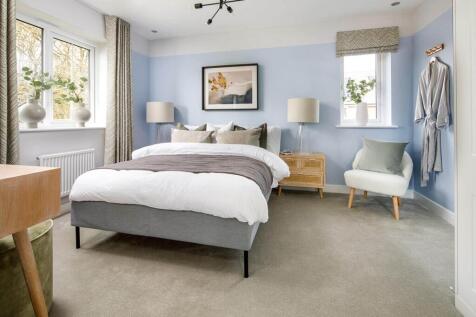The main bedroom offers space to relax, away from the rest of the home