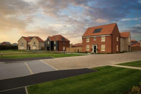 Houses at dusk at Constable Gardens