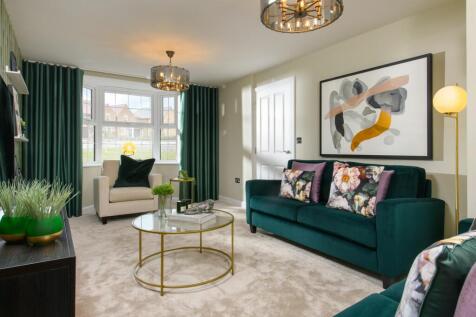 Bay window in the lounge in The Milford 4 bedroom Show Home