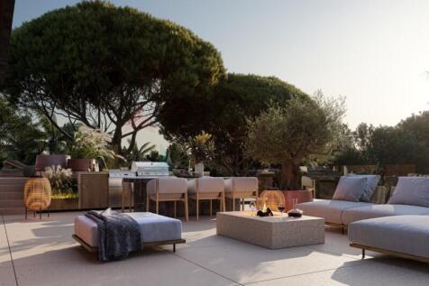 Outdoor lounge area