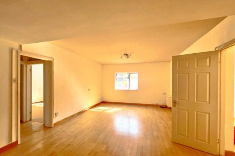 Open plan living area view from kitchen