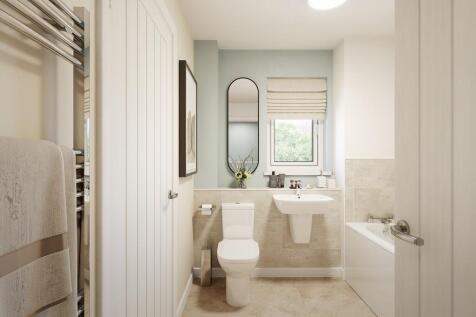 A modern family bathroom with energy saving fixtures