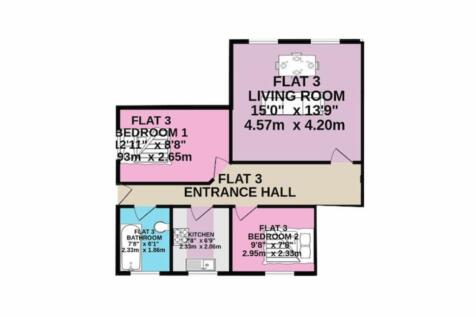 Floorplan flat 3 28 Trowell Grove