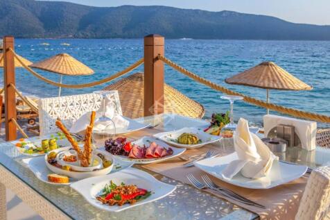 beach table sea restaurant summer chair vacation t