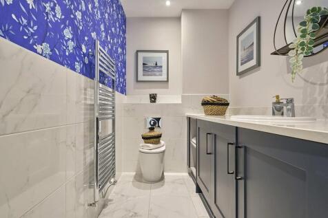 Handy downstairs toilet and laundry room