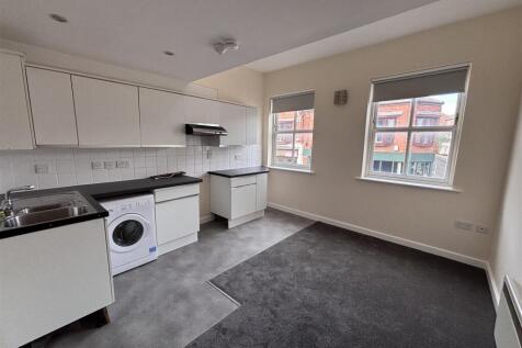 Living area and kitchen