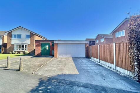 Double driveway and garage