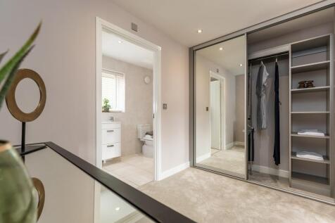 Dressing area with space for fitted wardrobes