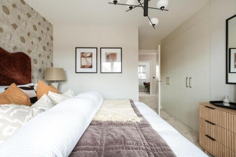 The king-size bedroom has space for fitted wardrobes