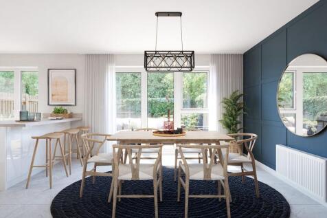 Space for a 6 seater dining table and chairs, perfect for entertaining