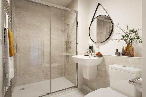 Spacious ensuite with a double shower